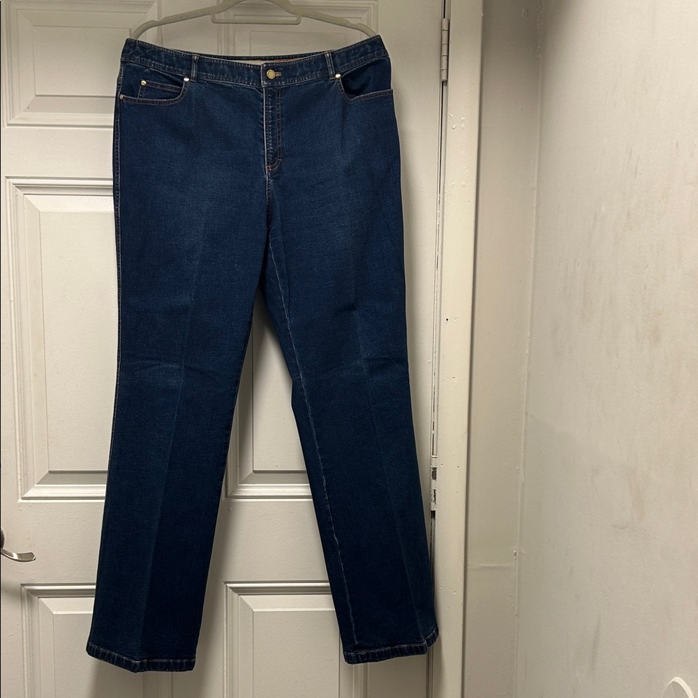 Dana Buchman Dark Blue Straight Leg Jeans